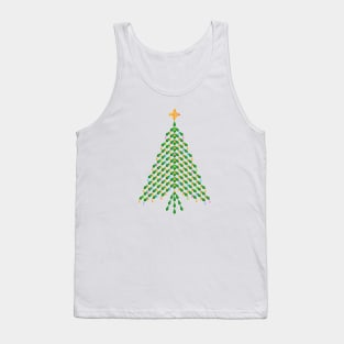 Elegant crystal Christmas Tree design Tank Top